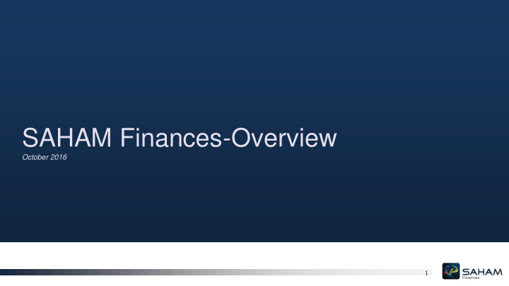 saham finances overview
