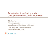 an adaptive dose finding study in postoperative dental