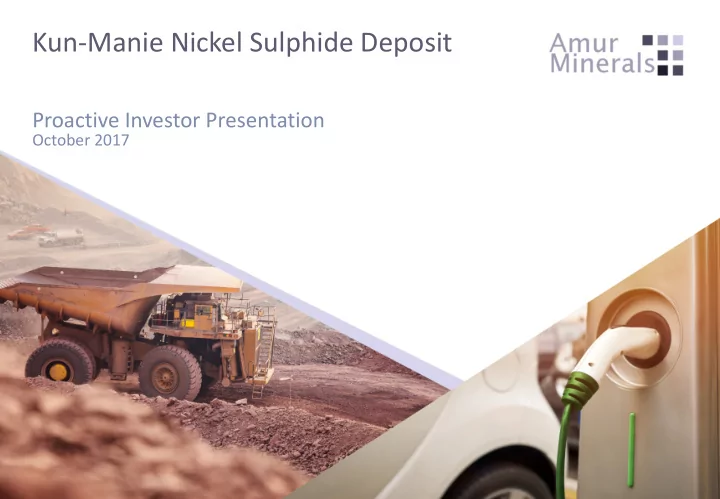 kun manie nickel sulphide deposit
