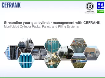 Streamline your gas cylinder management with CEFRANK.  Manifolded Cylinder Packs, Pallets and