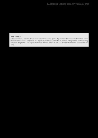 Alveolar echinococcosis: clinical case pres-  entation Gabija Baguyt 1 , Paulina Tekoriut 1 ,