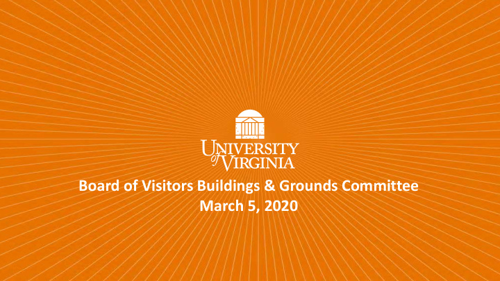 board of visitors buildings grounds committee march 5