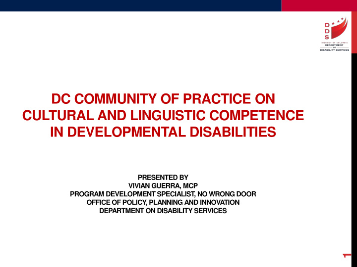 dc community of practice on cultural and linguistic