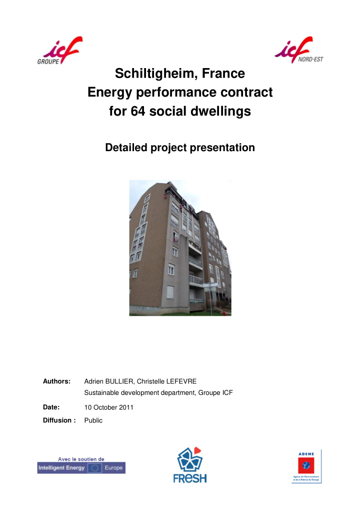 schiltigheim france energy performance contract for 64