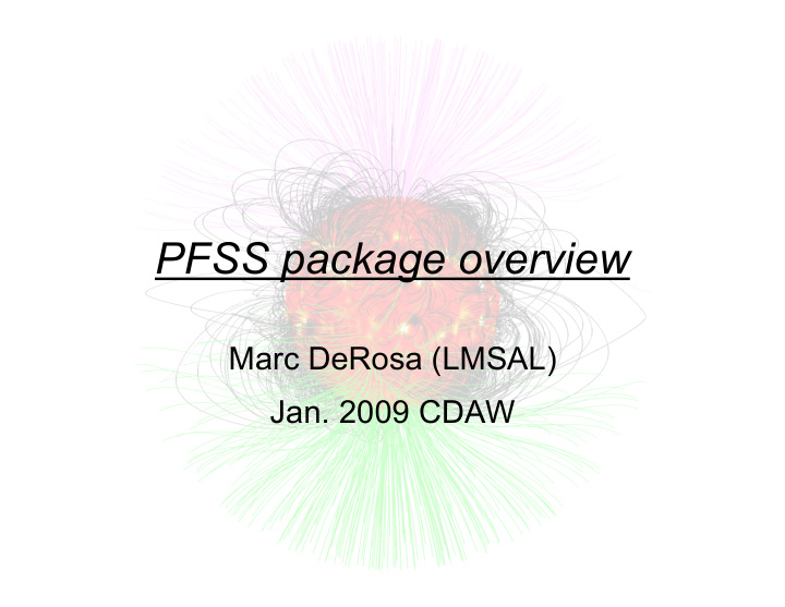 pfss package overview