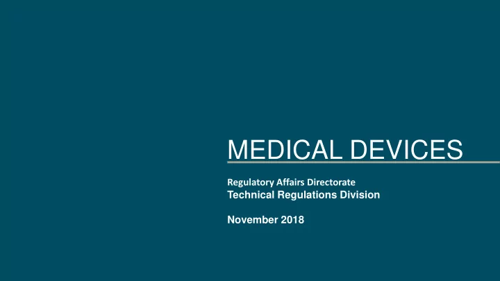 medical devices