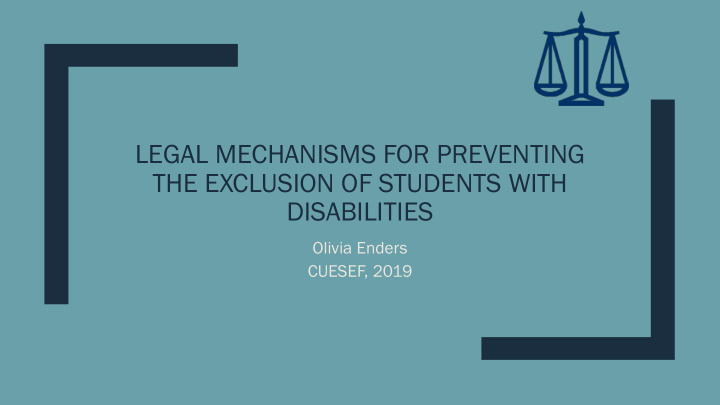 legal mechanisms for preventing the exclusion of students