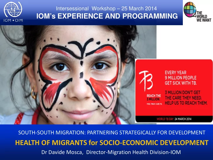health of migrants for socio economic development