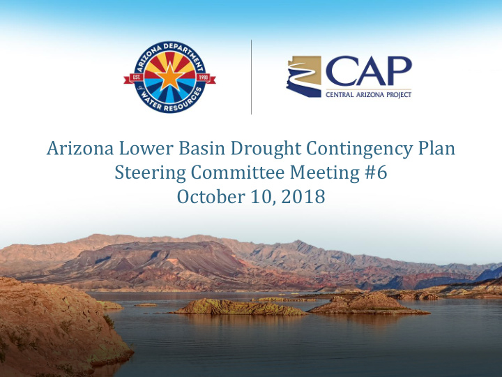 arizona lower basin drought contingency plan steering