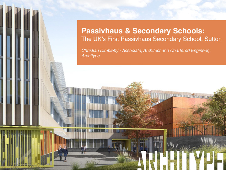 passivhaus secondary schools