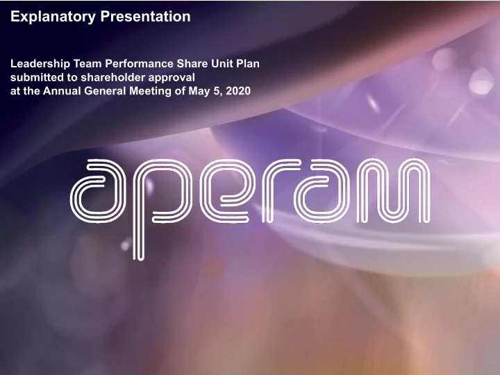 explanatory presentation