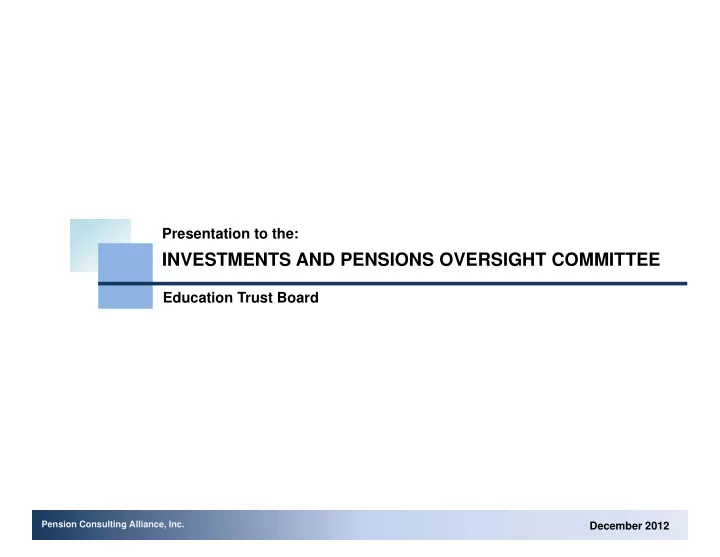 investments and pensions oversight committee