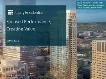 1  340 Fremont  San Francisco, CA  Estimated completion in 2016  Investor Presentation June 2016