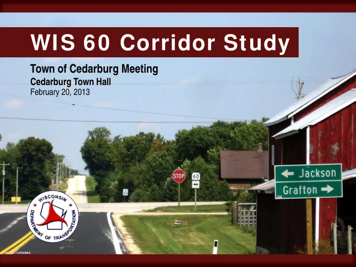 wis 60 corridor study