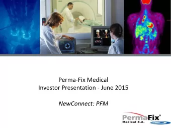 NewConnect: PFM  Safe Harbor Certain statements contained within this presentation may be deemed