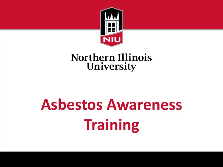asbestos awareness training introduction