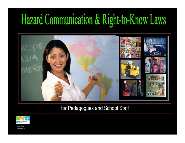 for pedagogues and school staff for pedagogues and school