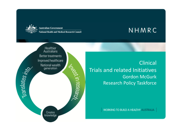 clinical trials and related initiatives