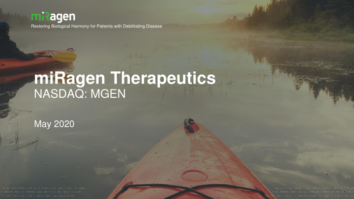 miragen therapeutics