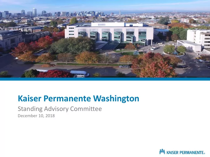 kaiser permanente washington