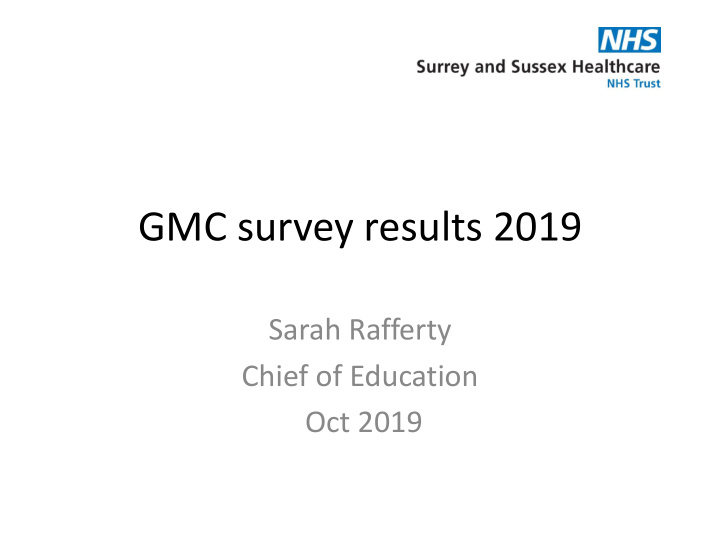 gmc survey results 2019