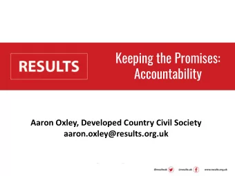 Insert title  Accountability  Aaron Oxley, Developed Country Civil Society