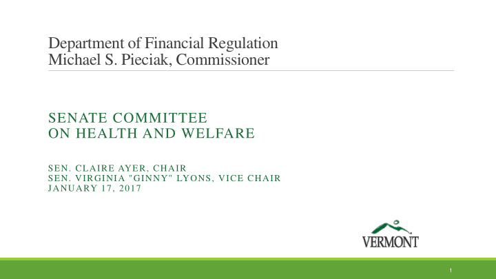 department of financial regulation michael s pieciak