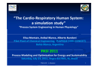 the cardio respiratory human system the cardio