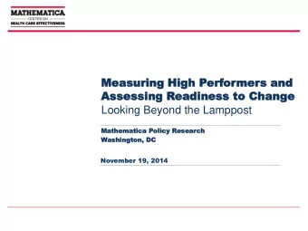 Mea  Measu  suring  ring High  High Perf  erfor  ormer  mers  s and  and  Ass  Asses  essing  sing