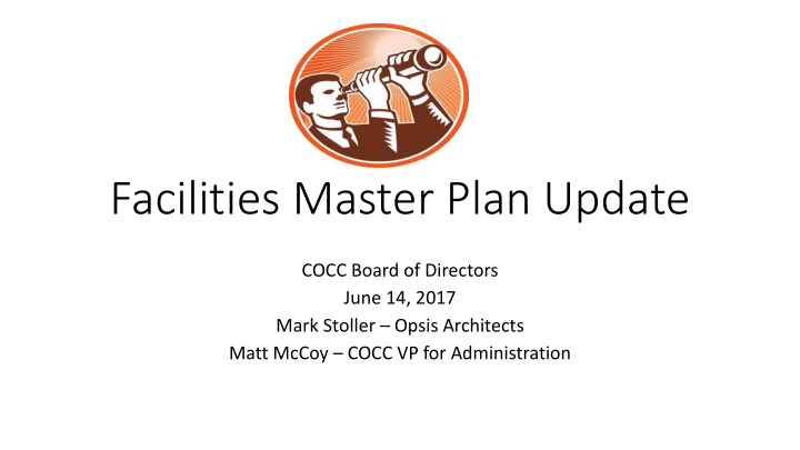 facilities master plan update