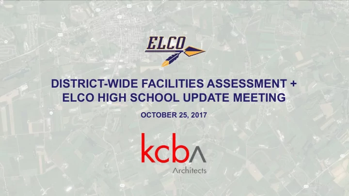 district wide facilities assessment elco high school