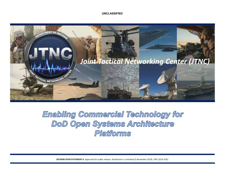 joint tactical networking center jtnc