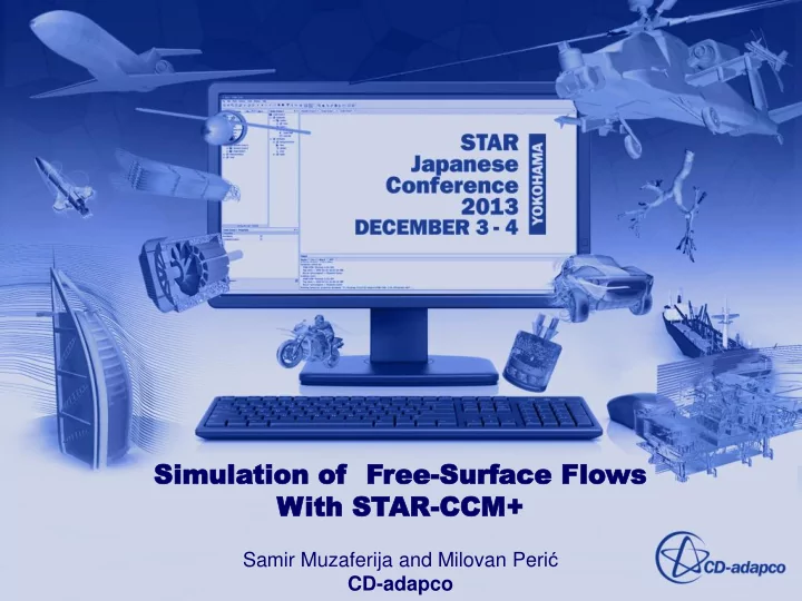simu simula lation tion of of f free ee su surf rfac ace