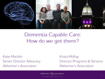 1  3   6 th leading cause  of death across  Alzheimer's  all ages  Disease  68%   5 th