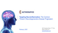 targeting neuroinflammation the common