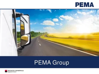PEMA Group  Background and History  PEMA provides truck and trailer rental solutions in the
