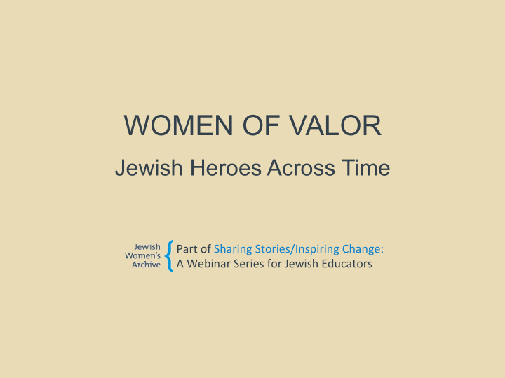 women of valor
