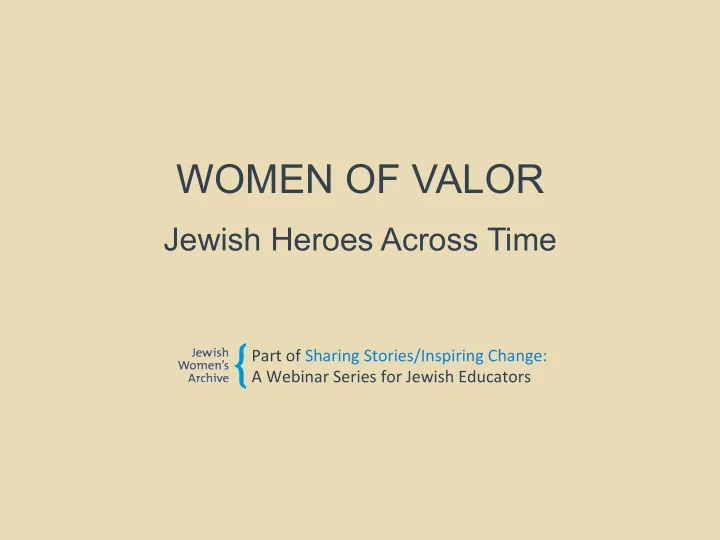women of valor