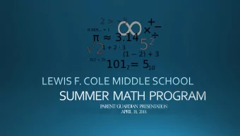 *  *All students taking Algebra 1 must take the  PARCC assessment for H.S. graduation. Pre-Algebra