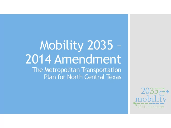 mobility 2035