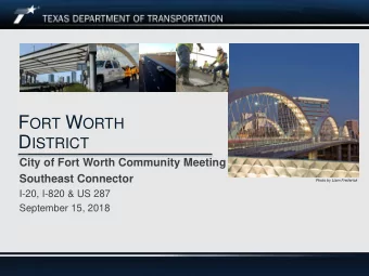 Age  genda  da  1  Southeast Connector Study Area  2  Project History, Issues, and Constraints  3