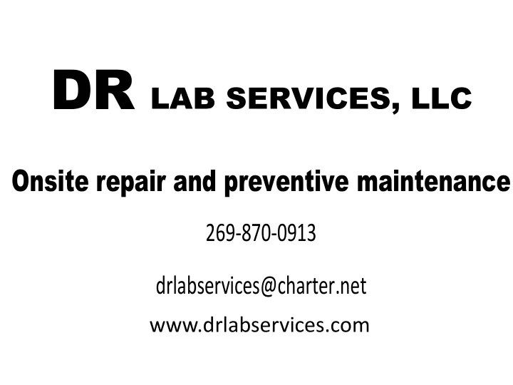 laboratory preventive maintenance