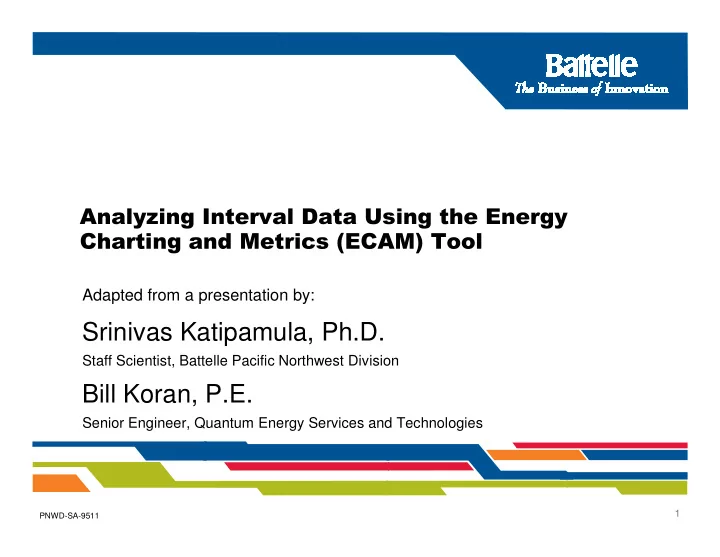 srinivas katipamula ph d