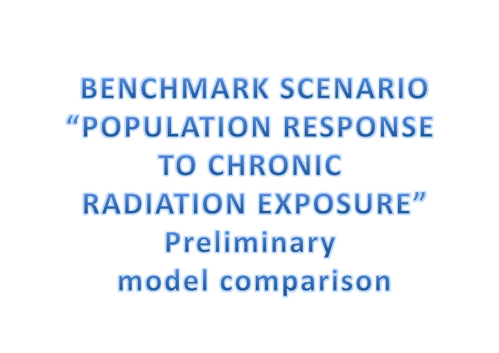 benchmark scenario population response to chronic