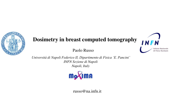 dosimetry in breast computed tomography