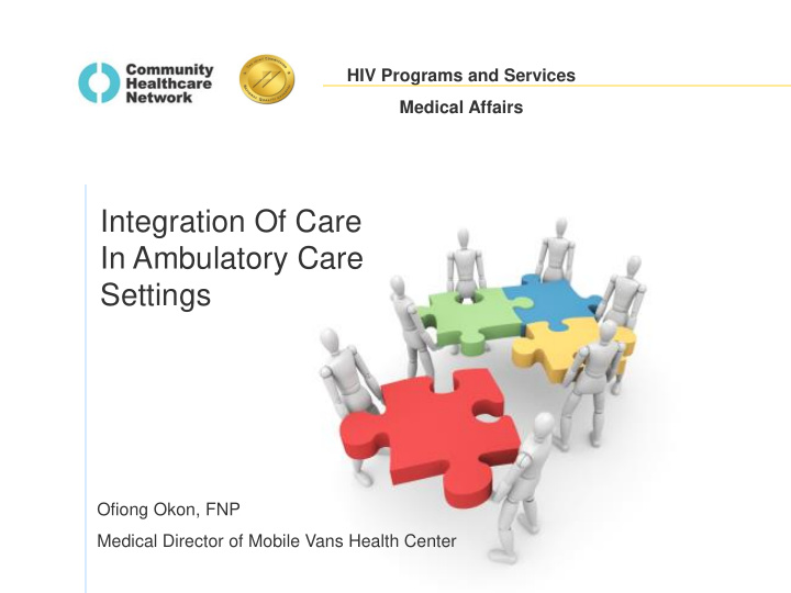 integration of care in ambulatory care settings