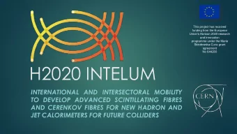 H2020 INTELUM  INTERNATIONAL AND INTERSECTORAL MOBILITY  TO DEVELOP ADVANCED SCINTILLATING FIBRES