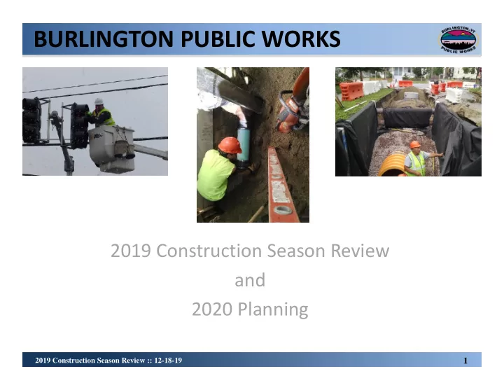 burlington public works