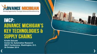 Kristin Dziczek  Center for Automotive Research  IMCP Conference, Washington, D.C.  30 October 2014