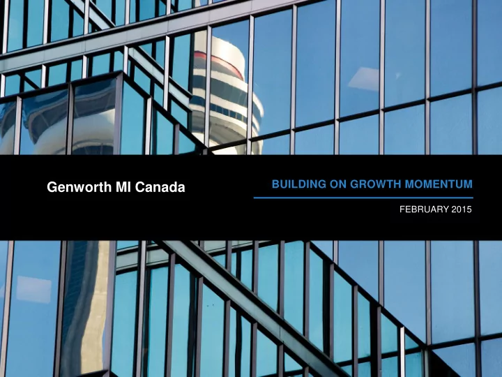 genworth mi canada